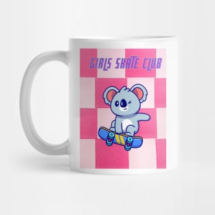 GIRLS SKATE CLUB tshirt and designs. Skater Girls Unite Mug